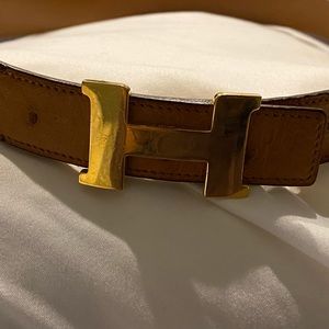 Hermès Ostrich Belt size 70